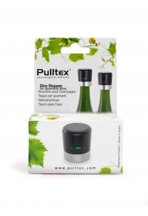 PULLTEX Giro Köpüklü Şarap & Şampanya Stoperi / Black
