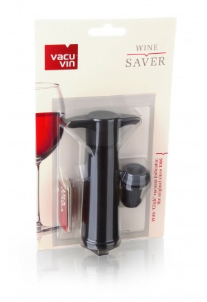 VACUVIN Şarap Vakum Seti / Siyah (1 pompa + 1 tıpa)