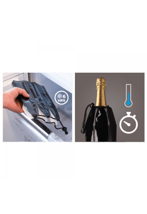 VACUVIN Şampanya Soğutucu Kılıf / Platin