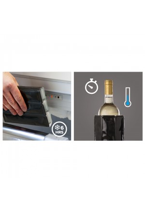 VACUVIN Şarap Soğutucu Kılıf / Platin