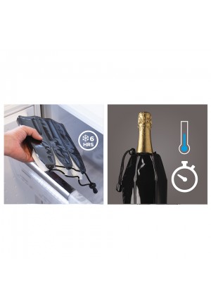 VACUVIN Aktif Şampanya Soğutucu, Desenli