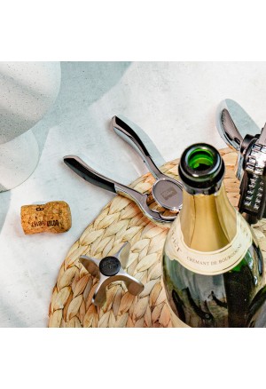 VACUVIN Şampanya Şişe Açacağı, Gümüş renk