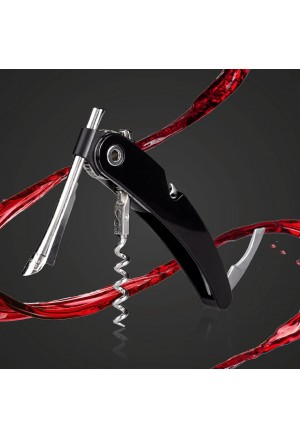 VACUVIN Tek Çekim Tirbuşon Siyah