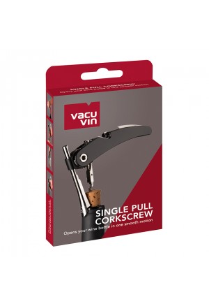 VACUVIN Tek Çekim Tirbuşon Siyah